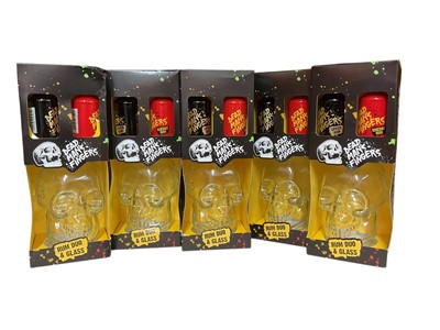 Lot 49 - Five Gift Sets Dead Man's Fingers Rum Duo and Skull Glass, each containing 2 x 5cl bottles Rum and one Skull Glass, boxed (5)