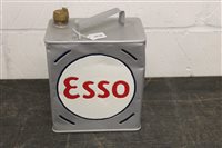 Lot 3836 - 1930s Esso petrol / fuel can - in restored...