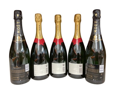 Lot 50 - Champagne, five bottles, 3 x Bollinger Special Cuvée Brut, 2 x Moët & Chandon Nectar Impérial Demi-Sec (5)