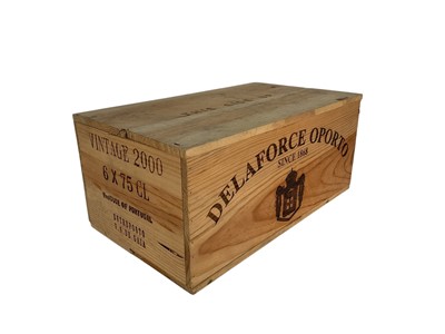 Lot 53 - Six bottles Delaforce Vintage Port 2000, sealed box