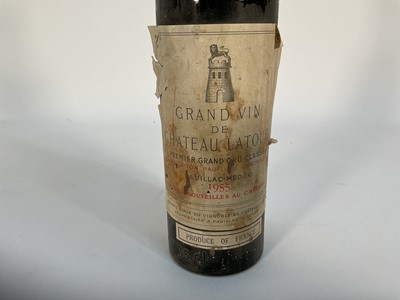 Lot 54 - One bottle, Chateau Latour Premier Grand Cru Classe 1955 Haut-Medoc Bordeaux