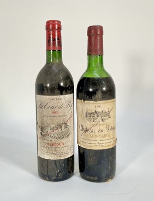 Lot 57 - Two bottles, one bottle Chateau Retout 1981, Cru Bourgeois, Haut-Medoc and one bottle Chateau La Tour de By 1985 Cru Bourgeois du Medoc, Bordeaux (2)