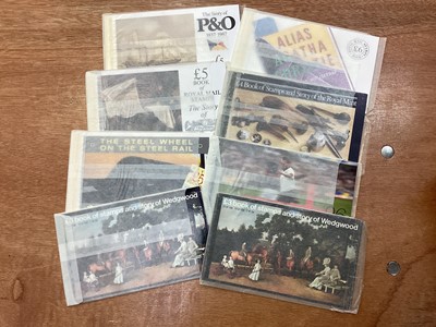 Lot 1121 - Stamps - GB selection of prestige booklets, folded booklets, miniature sheets, first Wedgwood booklet, Cook booklets etc.
