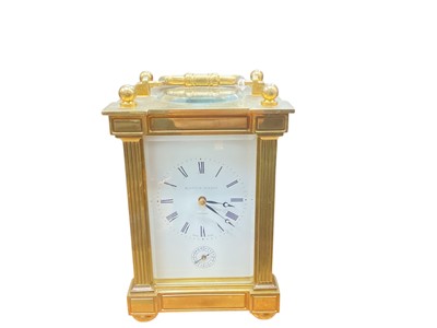 Lot 3041 - Good quality contemporary Matthew Norman carriage clock with striking movement.