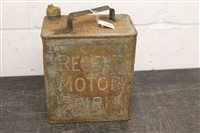 Lot 3840 - SCarsce 1930s Regent Motor Spirit petrol /...