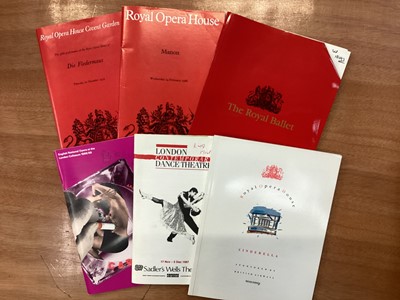 Lot 1126 - Large selection of programmes including 1980s Glyndebourne, Proms, Royal Philharmonic, Royal Opera House, ballet, concerts and theater, 1950's to 2000's.