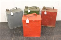 Lot 3841 - Four various petrol / fuel cans - to include...