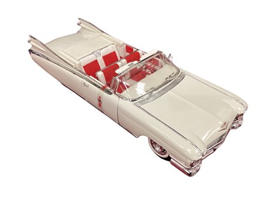 Lot 2052 - Maisto 1:12 scale diecast Cadillac Eldorado Biarritz (1959) and 1:18 scale Special Edition Cadillac Eldorado Biarritz (1959), Mercedes Benz 300S (1955), Jaguar Mark II (1959) & Citroen 15CV...