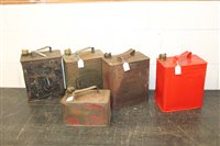 Lot 3842 - Various petrol / fuel cans - to include Esso...