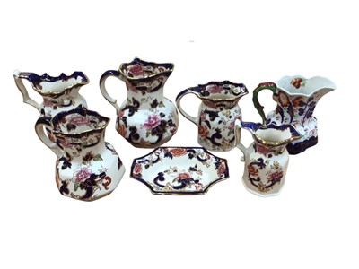 Lot 5022 - Group of Masons jugs and similar and a Masons dish
