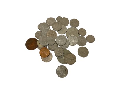 Lot 525 - World - Mixed coinage to include a small quantity of silver (Qty)