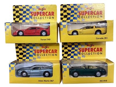 Lot 2077 - Maisto & Shell Sports Cars, Boxed (15)