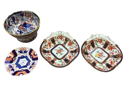Lot 5038 - Group of Imari style English porcelain
