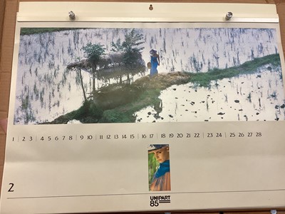 Lot 1258 - Selection of 1970s-1980s Unipart calendars mostly in original packaging (20)