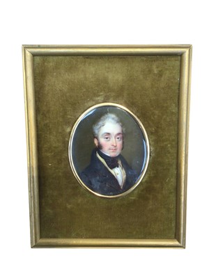 Lot 5048 - Victorian portrait miniature on ivory of a gentleman
