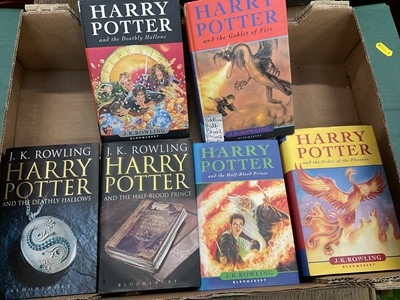 Lot 1387 - Harry Potter - six hardback first editions