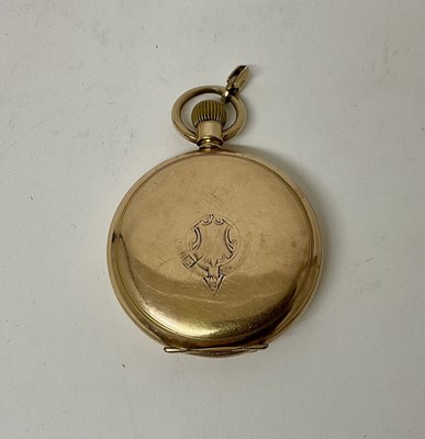 Lot 197 - Gold plated Hunter pocket watch