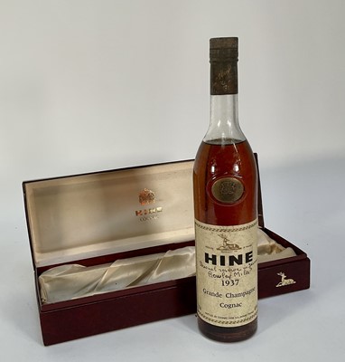 Lot 12 - One bottle, Hine Grande Champagne Cognac 1937, 70cl., 41%, in presentation box