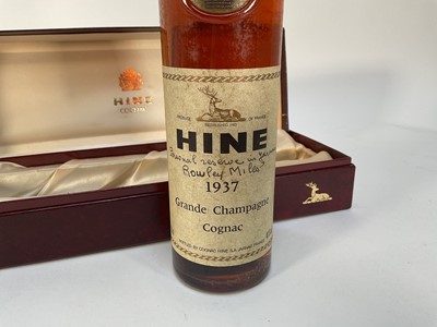Lot 12 - One bottle, Hine Grande Champagne Cognac 1937, 70cl., 41%, in presentation box