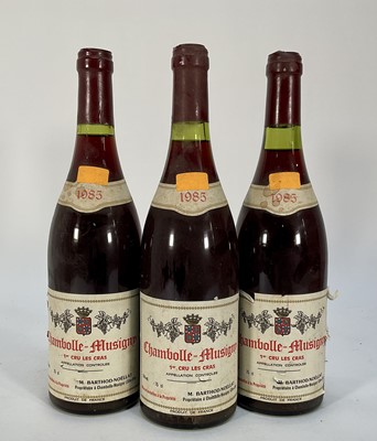 Lot 15 - Three bottles, Chambolle Musigny 1985