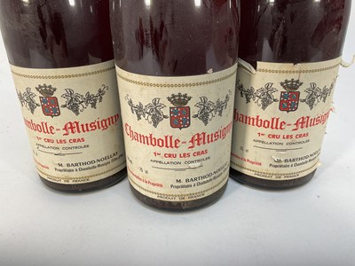 Lot 15 - Three bottles, Chambolle Musigny 1985