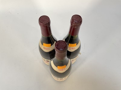 Lot 15 - Three bottles, Chambolle Musigny 1985