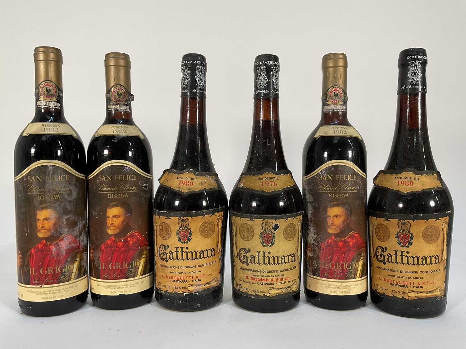 Lot 72 - Twelve bottles, Italian reds, 1970s and 1980s vintages