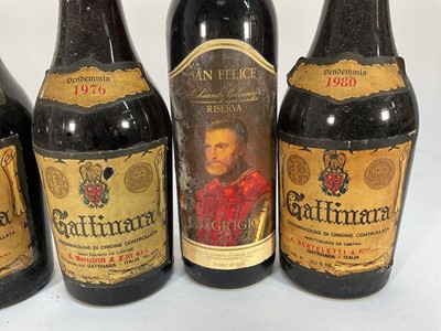 Lot 72 - Twelve bottles, Italian reds, 1970s and 1980s vintages