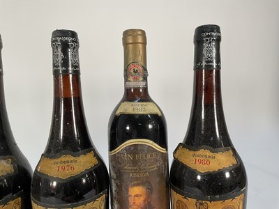 Lot 72 - Twelve bottles, Italian reds, 1970s and 1980s vintages
