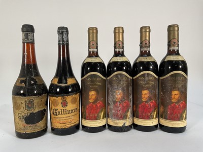 Lot 72 - Twelve bottles, Italian reds, 1970s and 1980s vintages