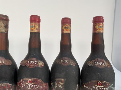 Lot 73 - Twelve bottles, Recioto Della Valpolicella Amarone Montresor, 1969 x1, 1977 x2 and 1981 x9