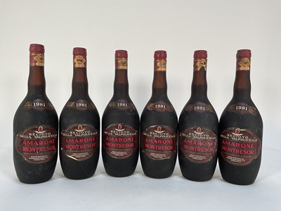 Lot 73 - Twelve bottles, Recioto Della Valpolicella Amarone Montresor, 1969 x1, 1977 x2 and 1981 x9