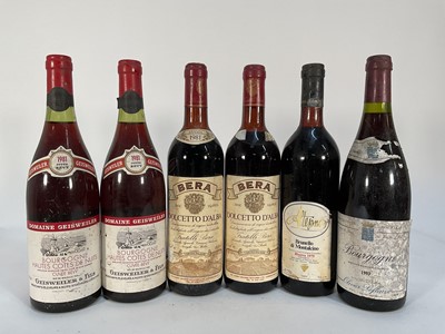Lot 74 - Twelve bottles, mixed reds, French and Italian