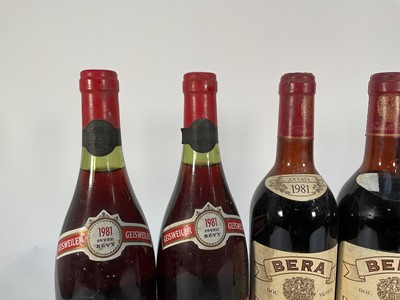 Lot 74 - Twelve bottles, mixed reds, French and Italian