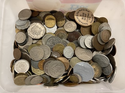 Lot 473 - World - Mixed coins & banknotes to include G.B. copper & bronze