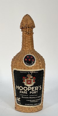 Lot 77 - One bottle, Hooper's Rare Port, with rattan outer cover