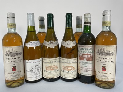 Lot 78 - Twenty bottles, mixed French and Italian whites including Domaine des Granges Pouilly Fuisse 1989, Oliver Leflaive Bourgogne 1993 and others