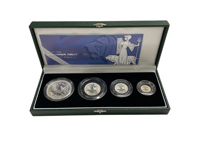 Lot 474 - G.B. - Royal Mint silver proof Britannia four coin set 2001 (1 coin set)