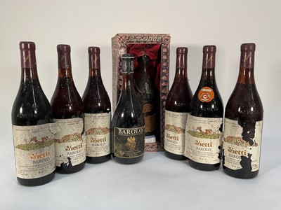 Lot 79 - Eight bottles, Barolo 1961 (x1), and 1980s vintages