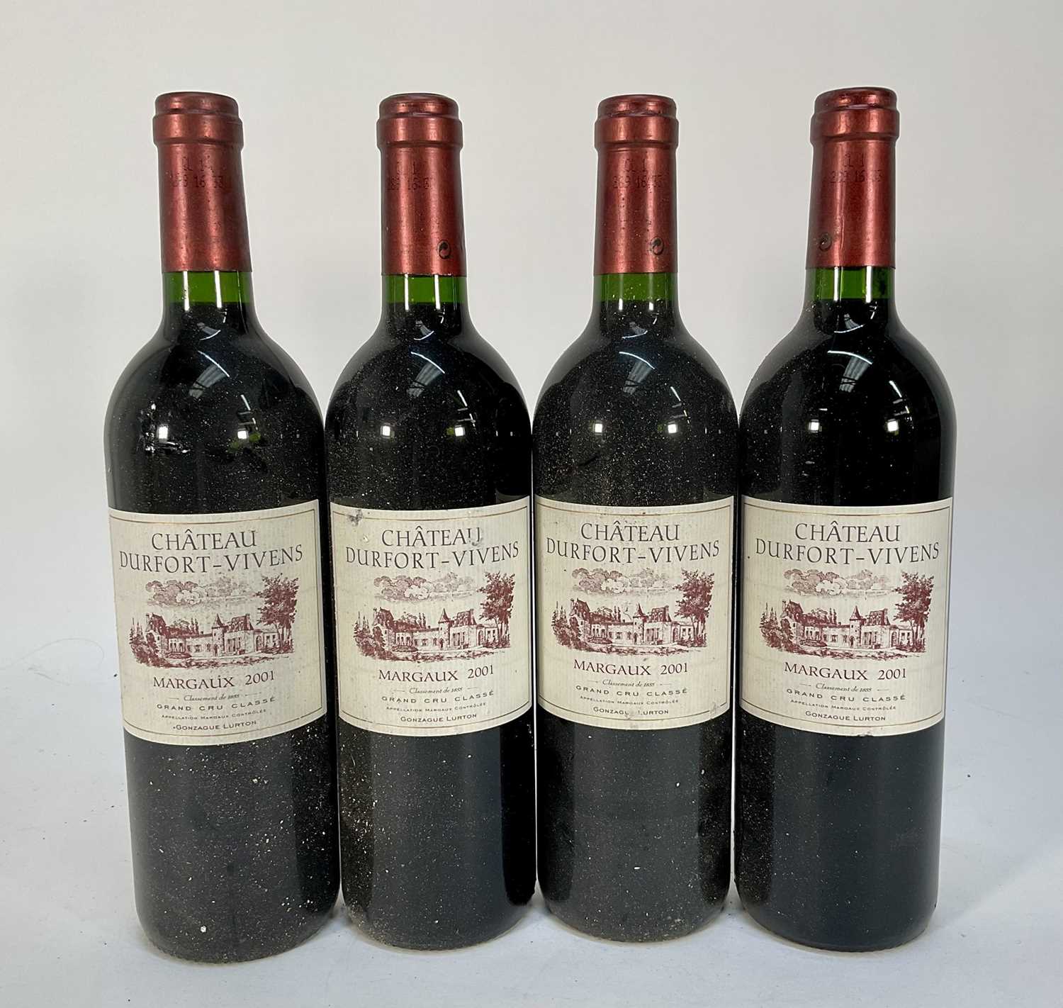Lot 81 - Four bottles, Chateau Durfort-Vivens Margaux 2001