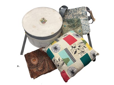 Lot 2561 - Liberty items including bag, fabric pieces, scarf,blouse, hat and other designer fabric items.