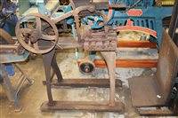 Lot 3875 - Perkins & Co. Industrial mechanical saw with...