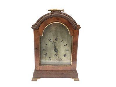 Lot 668 - Thomas Gray, London: George III mahogany cased bracket clock