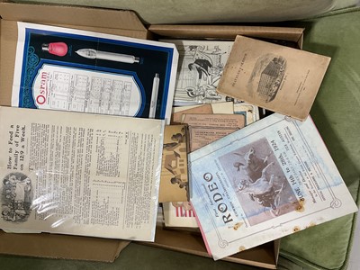 Lot 5147 - Two boxes of vintage ephemera