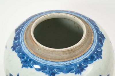 Lot 25 - Chinese Kangxi blue and white jar