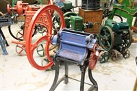 Lot 3880 - R. Hunt & Co. oil cake mill in red and blue...