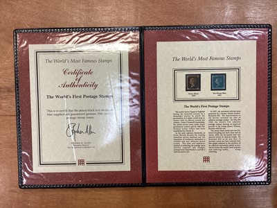 Lot 1155 - Stamps GB 1840 1d Black and 2d Blue 1841 1d and 2d imperf housed in three Westminster folder (3)