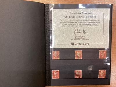 Lot 1156 - Stamps GB line Engraved Plate collection incl 1d plates 150 examples plate 225, 2d Blue plates (7 stamps), Three halfpenny plate collection (2 stamps), ½d bantam collection (15 stamps including...