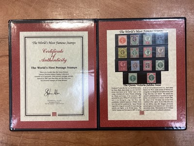 Lot 1151 - Stamps GB Queen Victoria 1887 Jubilee set mint, including 1900 colour change housed in Westminster folder