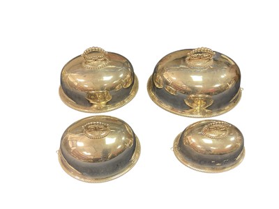 Lot 266 - Set of four graduated meat covers